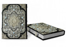 Коран большой с филигранью (серебро) топазами и литьем в замшевой шкатулке 040(ф)