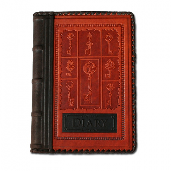 Ежедневник в стиле 19 века модель 43. Кожаный переплет