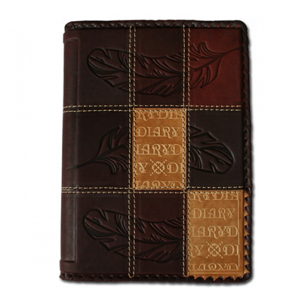 Ежедневник в стиле 19 века модель 37. Кожаный переплет