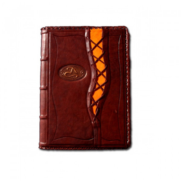 Ежедневник в стиле 19 века модель 1. Кожаный переплет