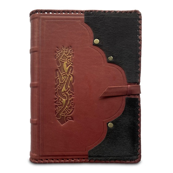 Ежедневник в стиле 19 века модель 25. Кожаный переплет