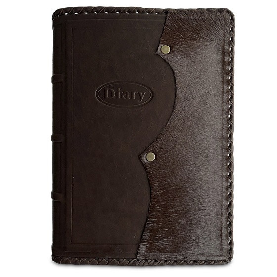 Ежедневник в стиле 19 века модель 22. Кожаный переплет