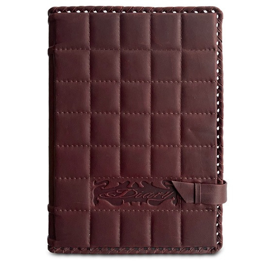 Ежедневник в стиле 19 века модель 21. Кожаный переплет